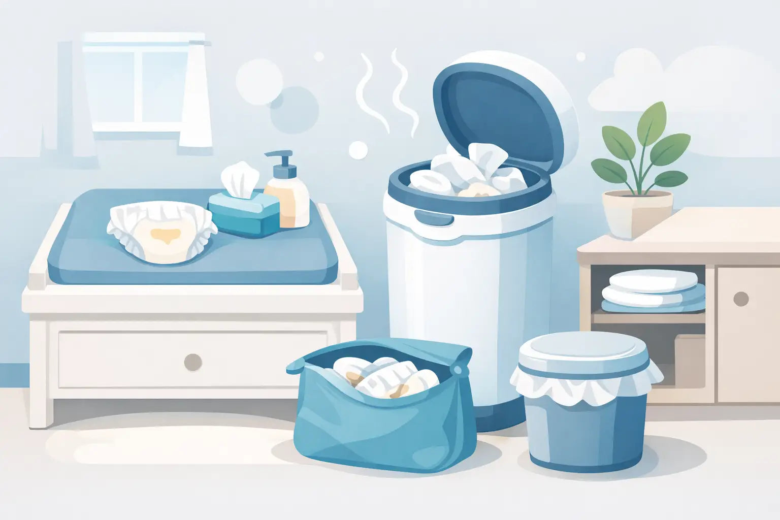 How to Store Dirty Nappies at Home