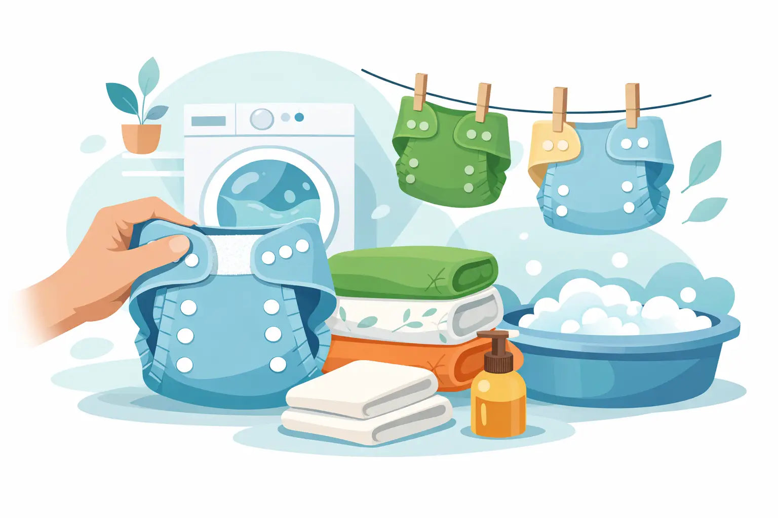 How to Use Reusable Nappies Simply