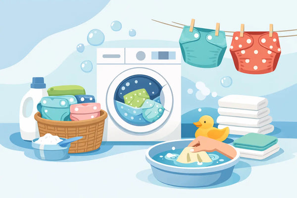 How to Wash Reusable Baby Diapers Properly